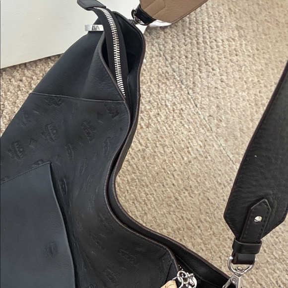 MCM Black Leather Shoulder Bag - Picture 7 of 11